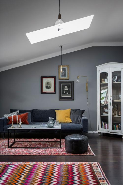 Скандинавский интерьер с винтажными деталями (62 кв. м) 08