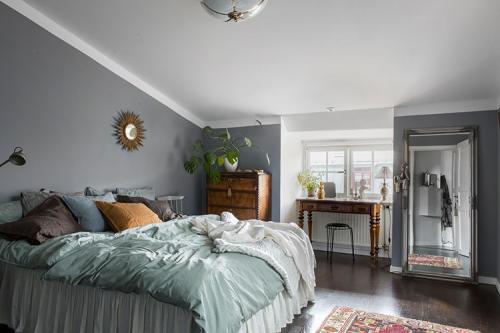 Скандинавский интерьер с винтажными деталями (62 кв. м) 03