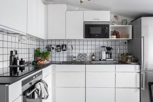 Скандинавский интерьер с винтажными деталями (62 кв. м) 18