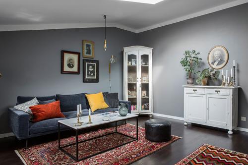 Скандинавский интерьер с винтажными деталями (62 кв. м) 01