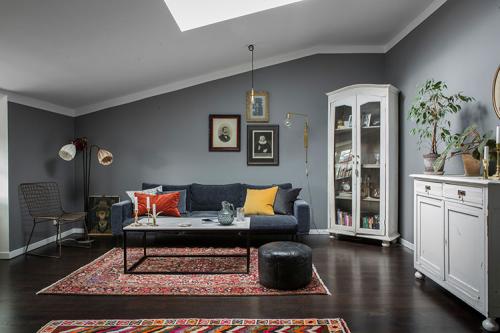 Скандинавский интерьер с винтажными деталями (62 кв. м) 06