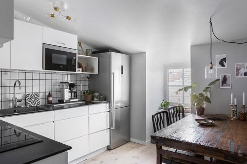 Скандинавский интерьер с винтажными деталями (62 кв. м) 17