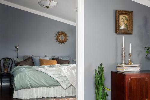 Скандинавский интерьер с винтажными деталями (62 кв. м) 12