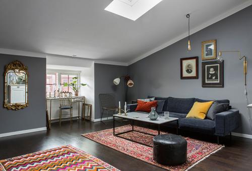 Скандинавский интерьер с винтажными деталями (62 кв. м) 07