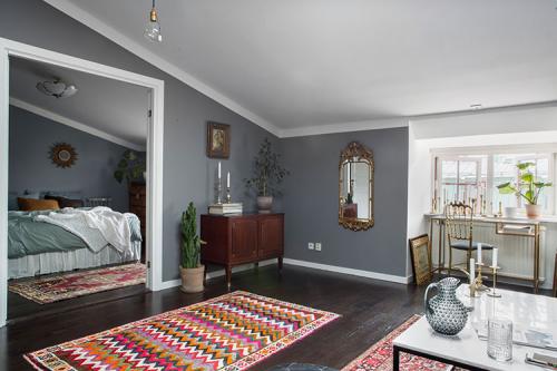 Скандинавский интерьер с винтажными деталями (62 кв. м) 11