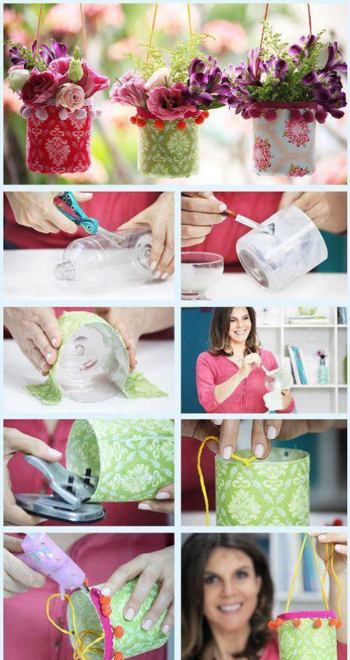 Как сделать вазу из бутылки. 6 идей стильных ваз из пластиковых бутылок