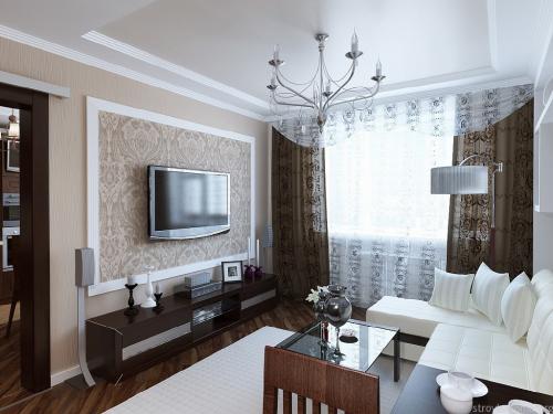 Дизайн гостинной 60 кв м. Дизайн квартиры 60 кв. м — обзор лучших фото-идей