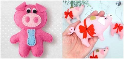 Поделки на новый год 2019 своими руками символ года свинья. Поделки к Новому 2019 году Свиньи своими руками: пошаговые фото
