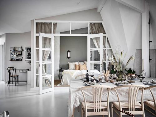 Мансардная квартира с великолепными арочными окнами (86 кв. м) 09