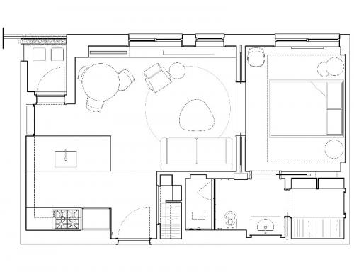 Минимализм с изюминкой: квартира в Нью-Йорке 10