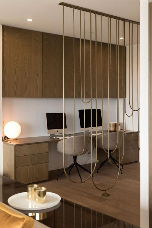 Бежевый и золото: спокойный интерьер квартиры 12