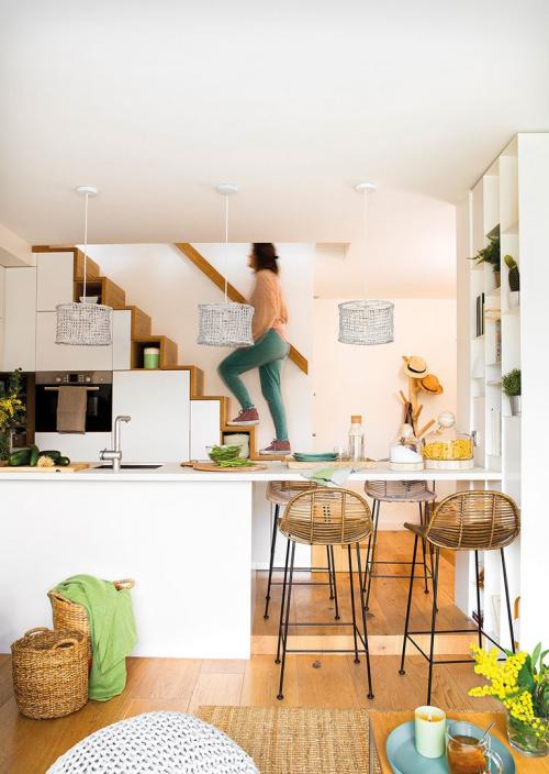 Небольшой дуплекс в Барселоне, где поместилось всё, что нужно (40 кв.м) 01
