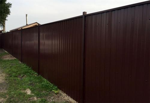 Забор из профлиста чертеж. Разбираем поэтапно –, как сделать забор из профнастила