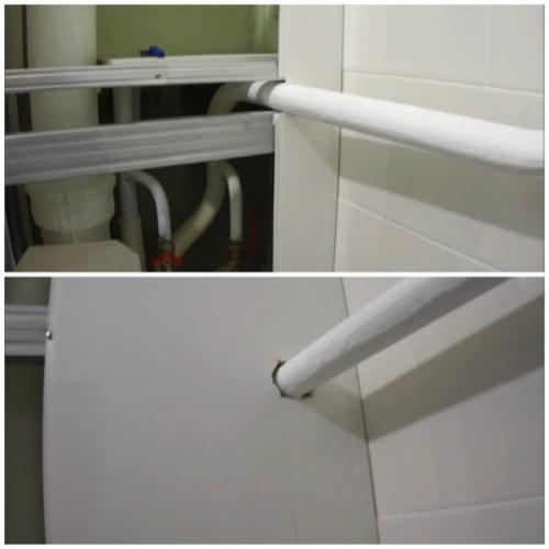 Съемный короб для труб. Короб из пластика