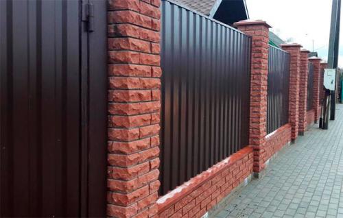 Забор из профлиста чертеж. Разбираем поэтапно –, как сделать забор из профнастила