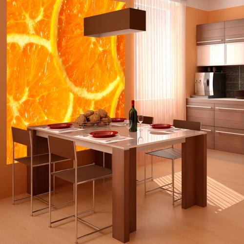 Кухня с коричневым фартуком. Коричневые идеи для кухни 19