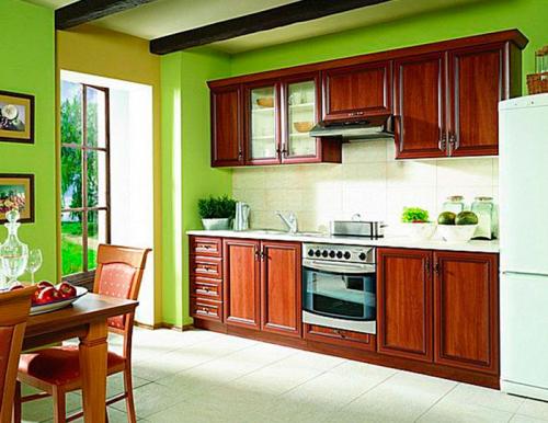 Кухня с коричневым фартуком. Коричневые идеи для кухни 18