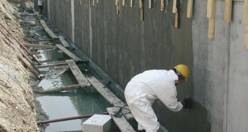 Гидроизоляция свайно ростверкового фундамента. 09