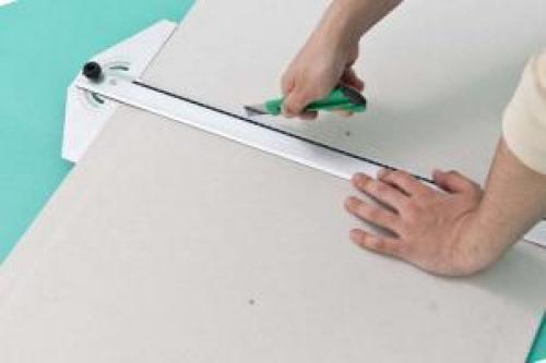 Гипсоволокно, как резать. Как самостоятельно нарезать ГВЛ простым ножом 08