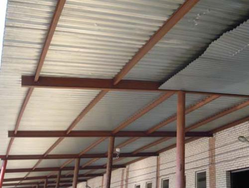 Навес из профнастила арочный. Современные виды навесов