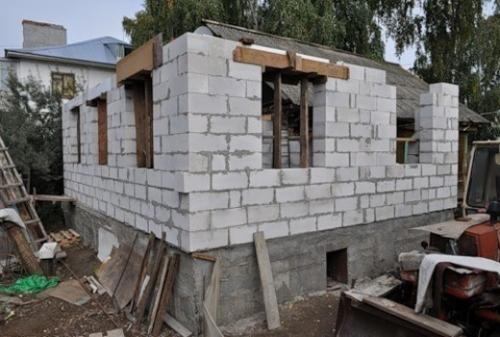 Перемычки для стен из ячеистого бетона. Схема армирования газобетона 04