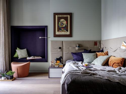 Минимализм в интересной гамме: современная квартира в Москве 04