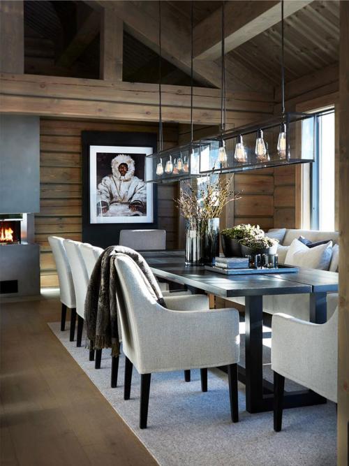 Изысканное современное шале в Норвегии 05