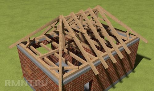 Вальмовая крыша: устройство, узлы и усиление вальмовой крыши 13 Вальмовая крыша: устройство, узлы и усиление вальмовой крыши 13