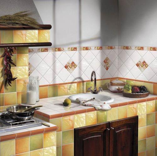 Фартук для кухни из плитки. 48 идей для фартука из плитки. Как выбрать подходящую плитку?