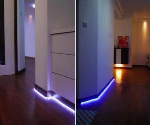 Подсветки в интерьере. Светодиодная лента в интерьере прихожей