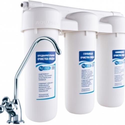 Фильтр для очистки воды многоступенчатый. Аквафор Кристалл Эко H 04