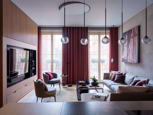 Минимализм в интересной гамме: современная квартира в Москве 03