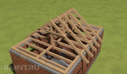 Вальмовая крыша: устройство, узлы и усиление вальмовой крыши 11 Вальмовая крыша: устройство, узлы и усиление вальмовой крыши 11