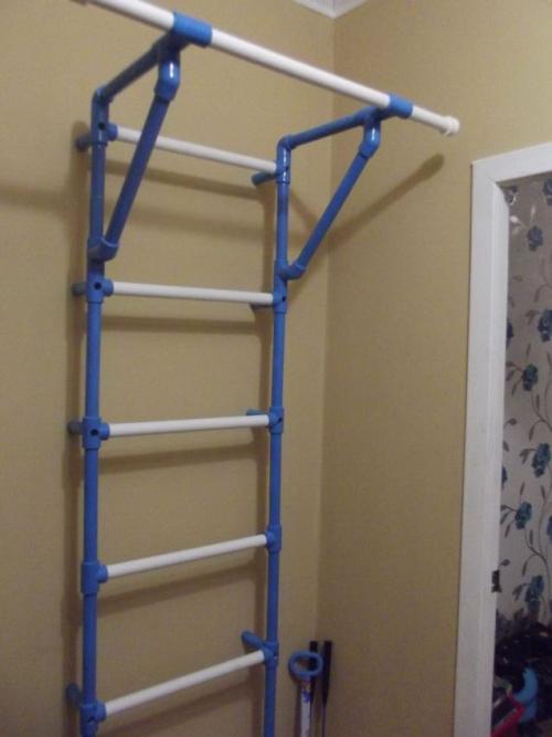 Шведская стенка из полипропиленовых труб своими руками. Самодельная гимнастическая стенка с турником из полипропиленовых труб