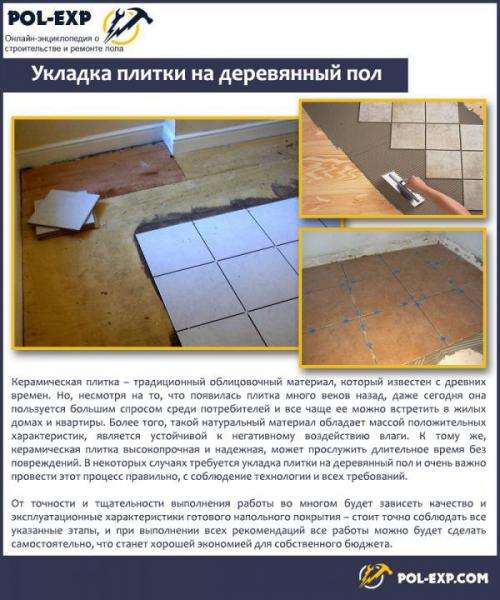 Плитка на пол в деревянном доме. Дерево и керамика – почему их нежелательно совмещать?