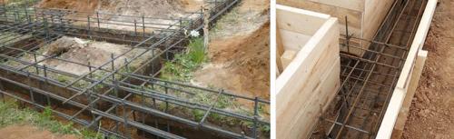 Ленточный фундамент чертеж. Схема усиления ленточного основания — армировка по шагам