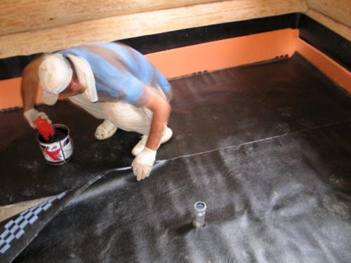 Как положить плитку на деревянный пол для ванной комнаты. Первый метод: сухое выравнивание