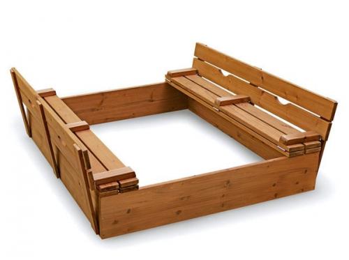 Песочница с крышкой скамейкой своими руками схема. Как сделать песочницу с крышкой: чертежи, фото