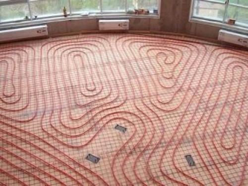 Установка теплого кабельного пола. Укладка и подключение электрического теплого пола 05 Установка теплого кабельного пола. Укладка и подключение электрического теплого пола 05