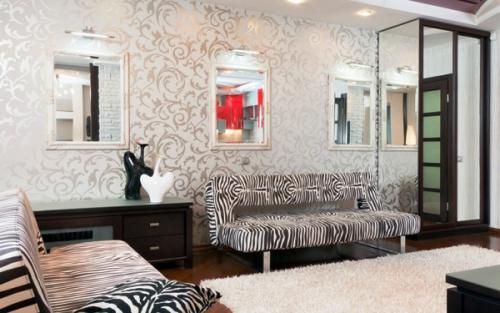 Обои в зал под темную мебель. Определяемся с палитрой