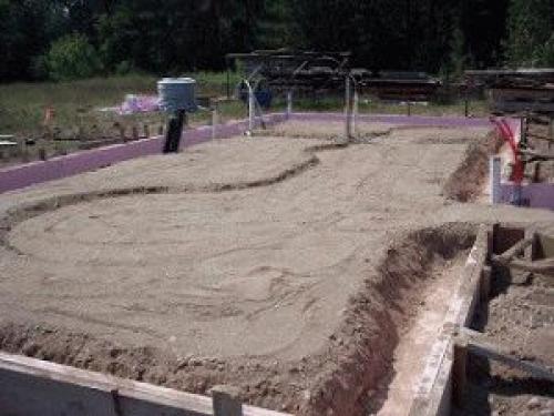 Подушка под ленточный фундамент. Песчаная подушка под ленточный фундамент