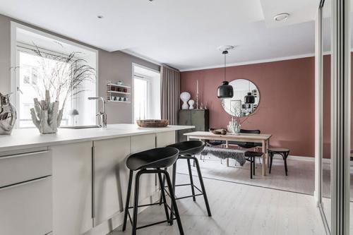 Необычно красивый цвет стен 07