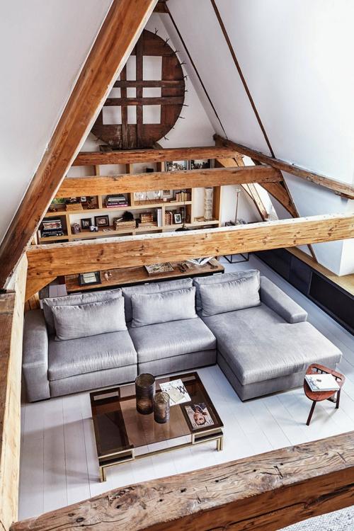 Уникальный лофт с деревянными балками в Амстердаме 05