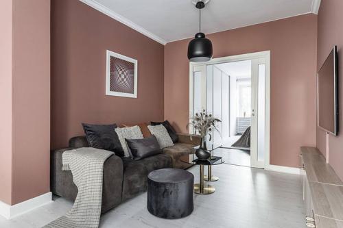 Необычно красивый цвет стен 06