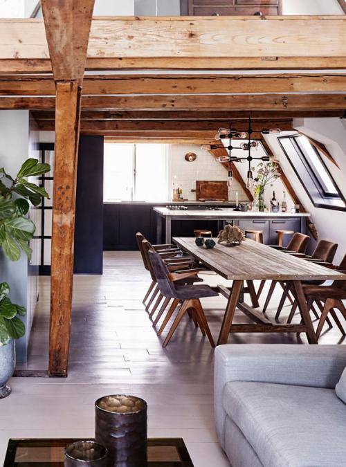 Уникальный лофт с деревянными балками в Амстердаме 08