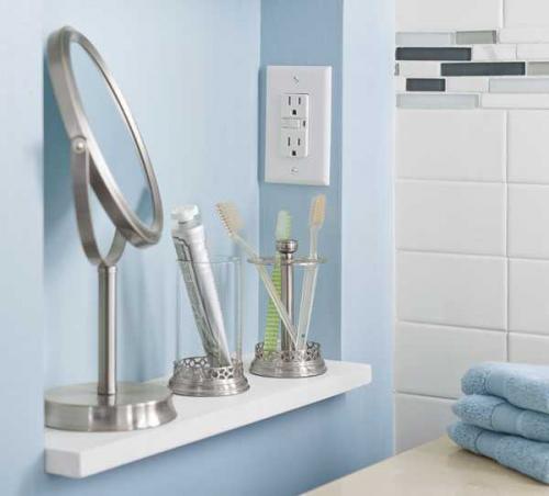 Оформление не самой большой ванной 10