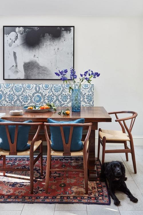 Красочный интерьер чисто английского таунхауса в Лондоне 05