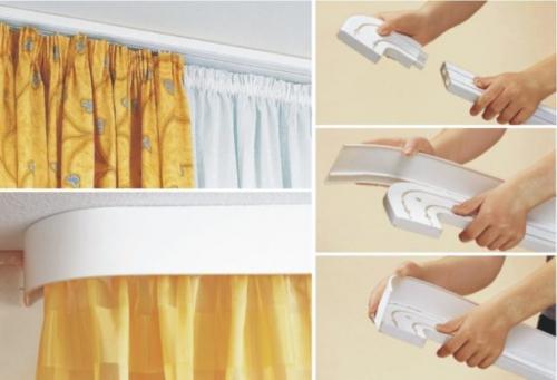 Карнизная планка для штор. Декоративные ленты