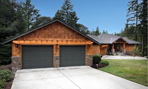 Гараж совмещенный с домом. Размеры