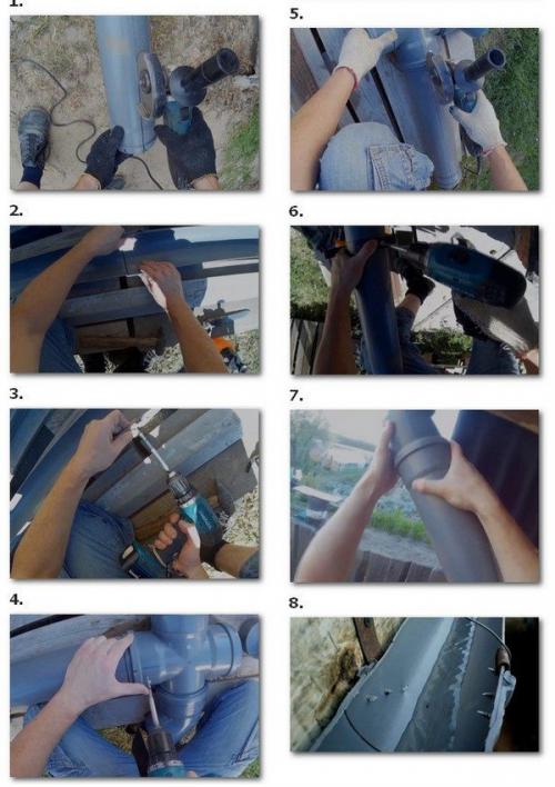 Водосток из канализационных труб форум. Водосточная система из канализационных труб